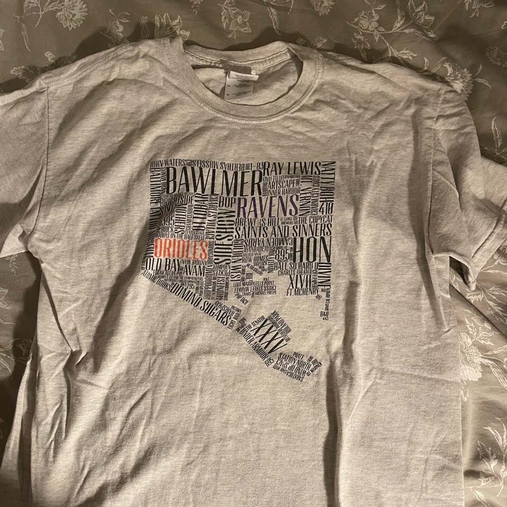 Baltimore City Gildan T Shirt Size Medium